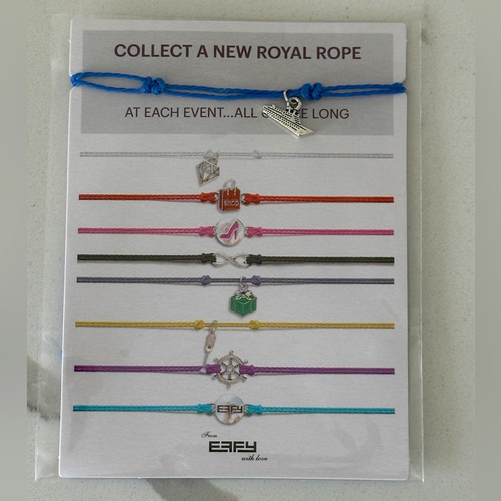 EFFY royal rope bracelet - cruise ship or boat shape charm 🛳️